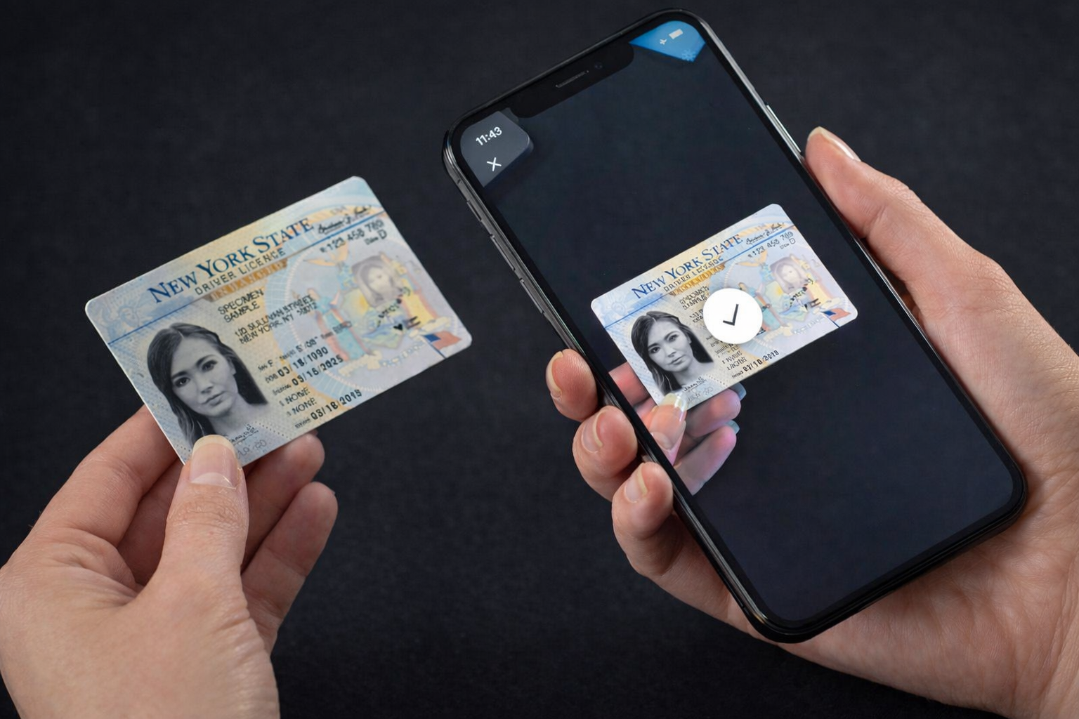 Gost skenira dokument mobitelom