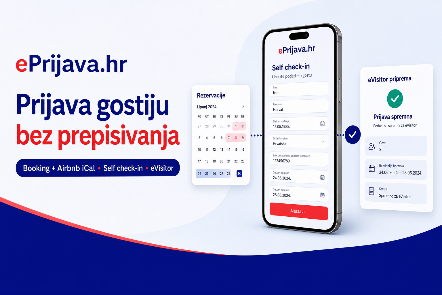 Povezivanje Booking i Airbnb kalendara s ePrijavom putem iCal poveznice